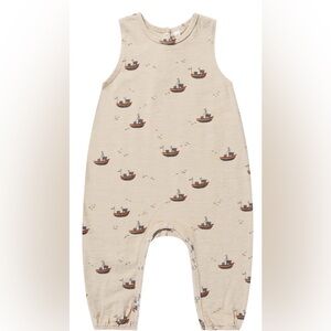 Rylee + Cru Cream Tugboats Romper